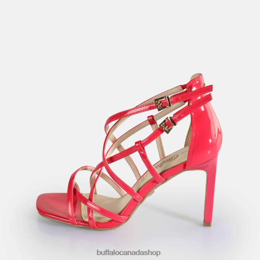 Blair Cage Heeled Sandals vegan Hot Pink Buffalo ZL64TZ283 |Sandals
