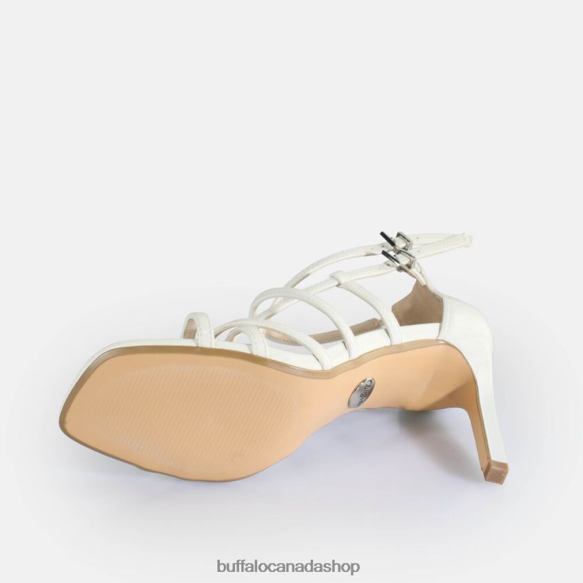 Blair Cage Heeled Sandals vegan White Buffalo ZL64TZ282 |Sandals