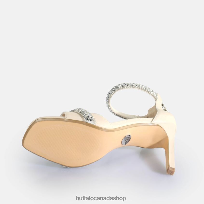 Blair Spark Heeled Sandals vegan Cream Buffalo ZL64TZ697 |Sandals