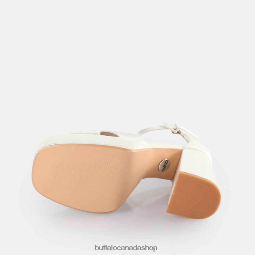 Bonny Cross Heeled Sandals Ivory Buffalo ZL64TZ314 |Sandals