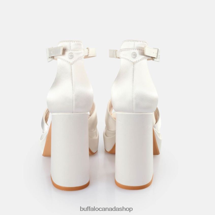 Bonny Cross Heeled Sandals Ivory Buffalo ZL64TZ314 |Sandals