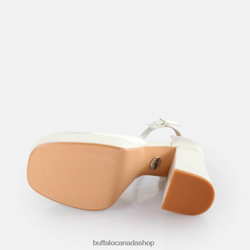 Bonny Dorsay Heeled Sandals Ivory Buffalo ZL64TZ197 |Sandals