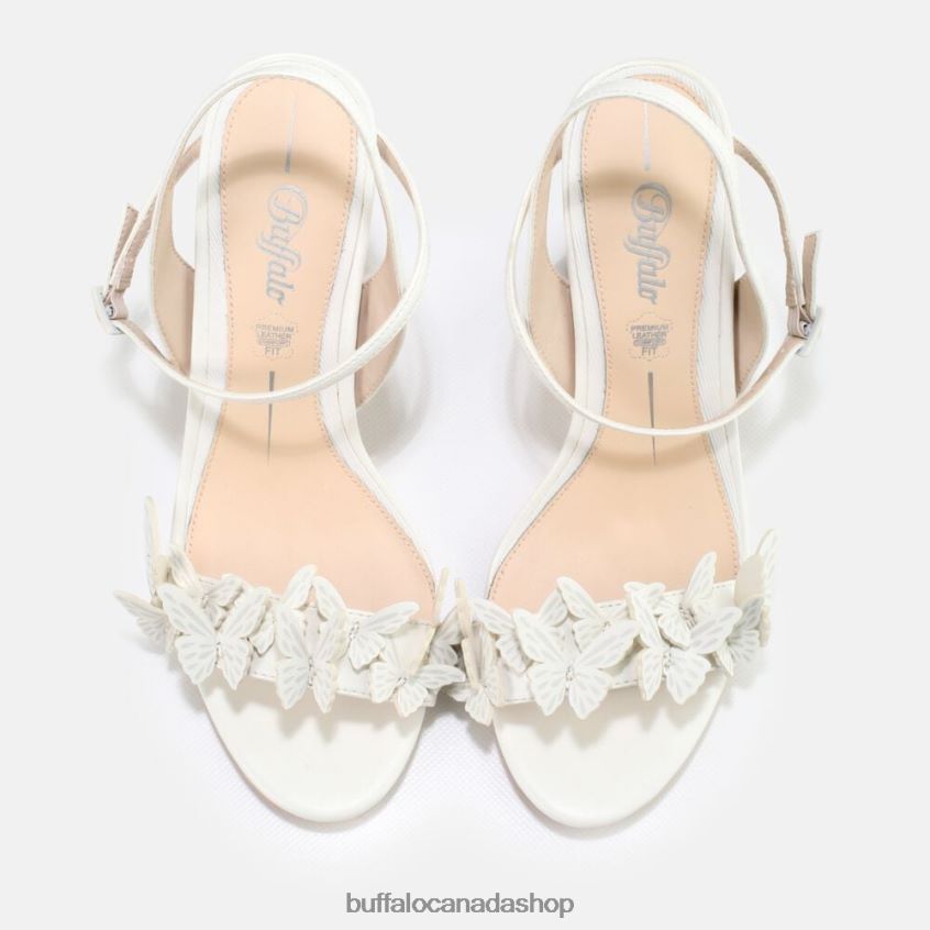 Carla Butterfly sandal Ivory Buffalo ZL64TZ279 |Sandals
