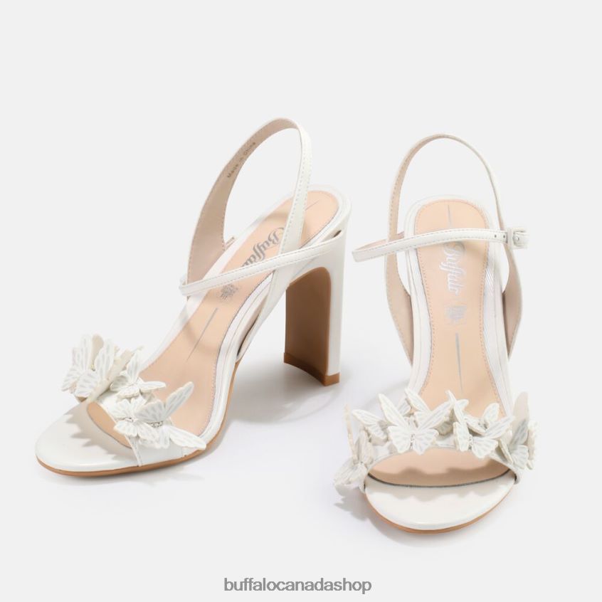 Carla Butterfly sandal Ivory Buffalo ZL64TZ279 |Sandals