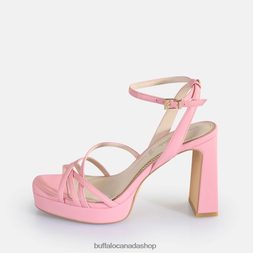 Cherry Cage Heeled Sandals vegan Pink Buffalo ZL64TZ312 |Sandals