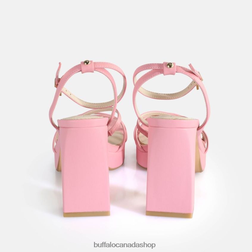 Cherry Cage Heeled Sandals vegan Pink Buffalo ZL64TZ312 |Sandals