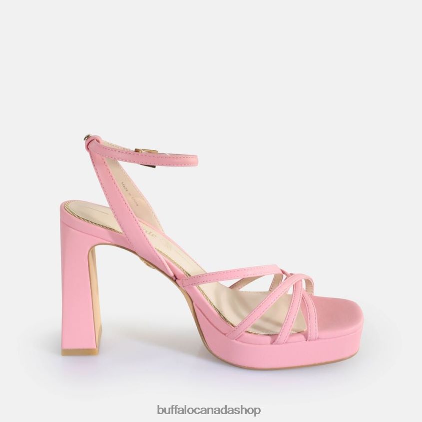 Cherry Cage Heeled Sandals vegan Pink Buffalo ZL64TZ312 |Sandals
