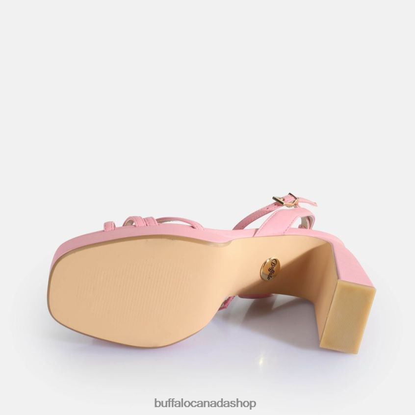 Cherry Cage Heeled Sandals vegan Pink Buffalo ZL64TZ312 |Sandals