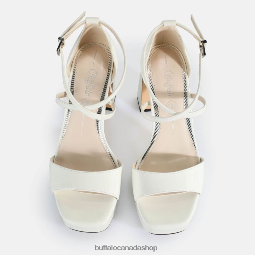 Cherry Neat Heeled Sandals vegan White Buffalo ZL64TZ444 |Sandals