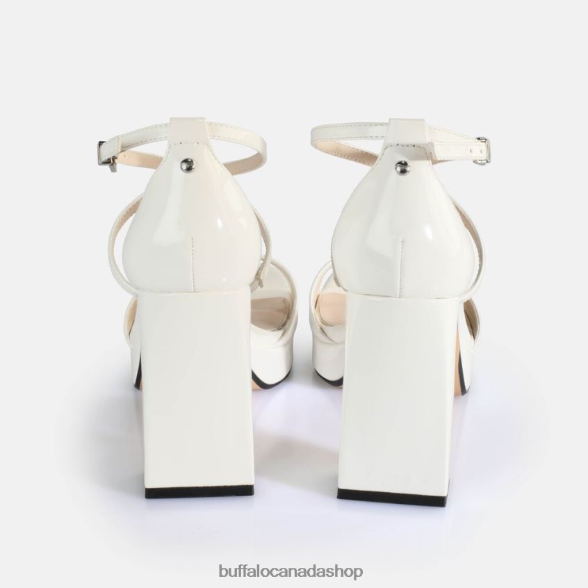 Cherry Neat Heeled Sandals vegan White Buffalo ZL64TZ444 |Sandals