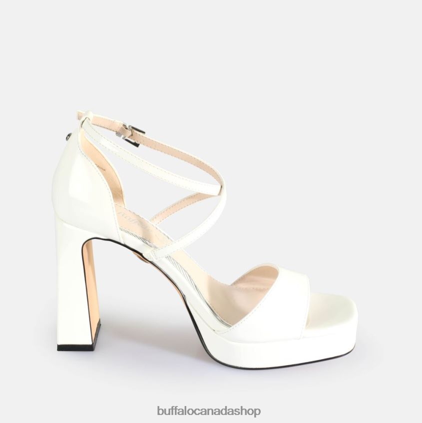 Cherry Neat Heeled Sandals vegan White Buffalo ZL64TZ444 |Sandals