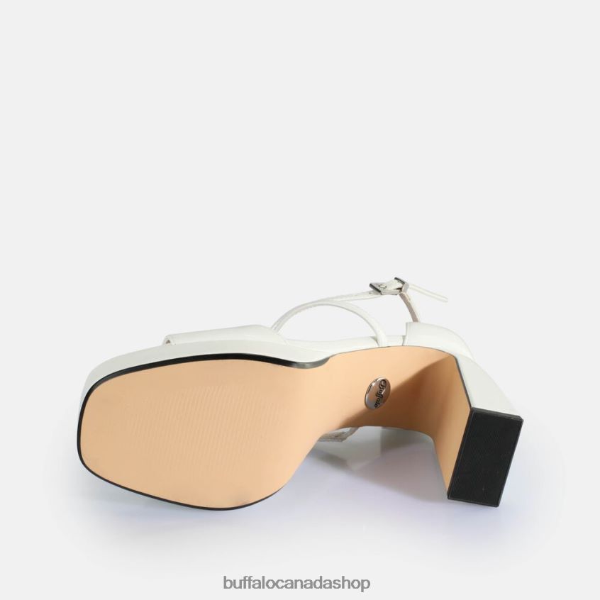 Cherry Neat Heeled Sandals vegan White Buffalo ZL64TZ444 |Sandals