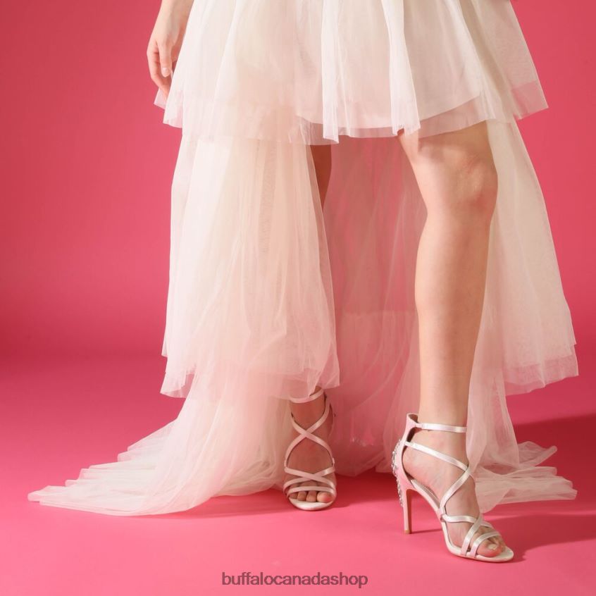 Claudia Ankle-Strap Sandal Ivory Buffalo ZL64TZ579 |Sandals