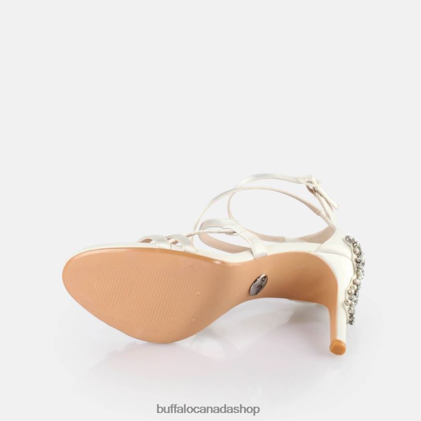 Claudia Ankle-Strap Sandal Ivory Buffalo ZL64TZ579 |Sandals