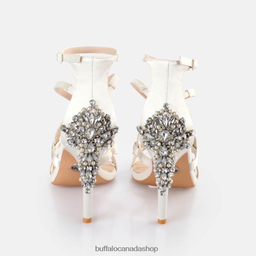 Claudia Ankle-Strap Sandal Ivory Buffalo ZL64TZ579 |Sandals