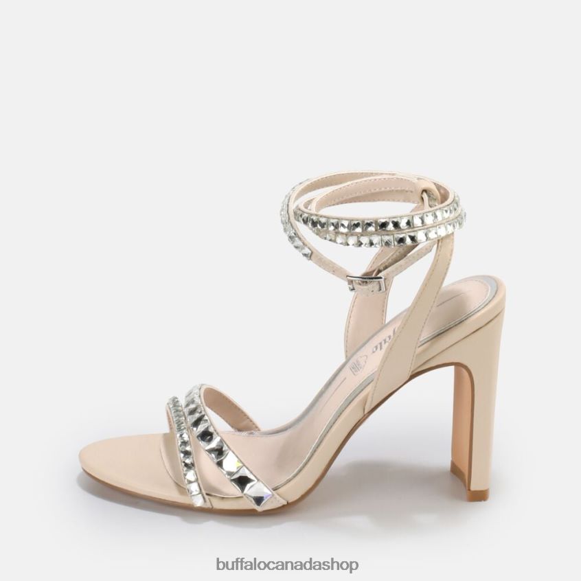 Jean Glam High-Heeled Sandal vegan White Buffalo ZL64TZ862 |Sandals