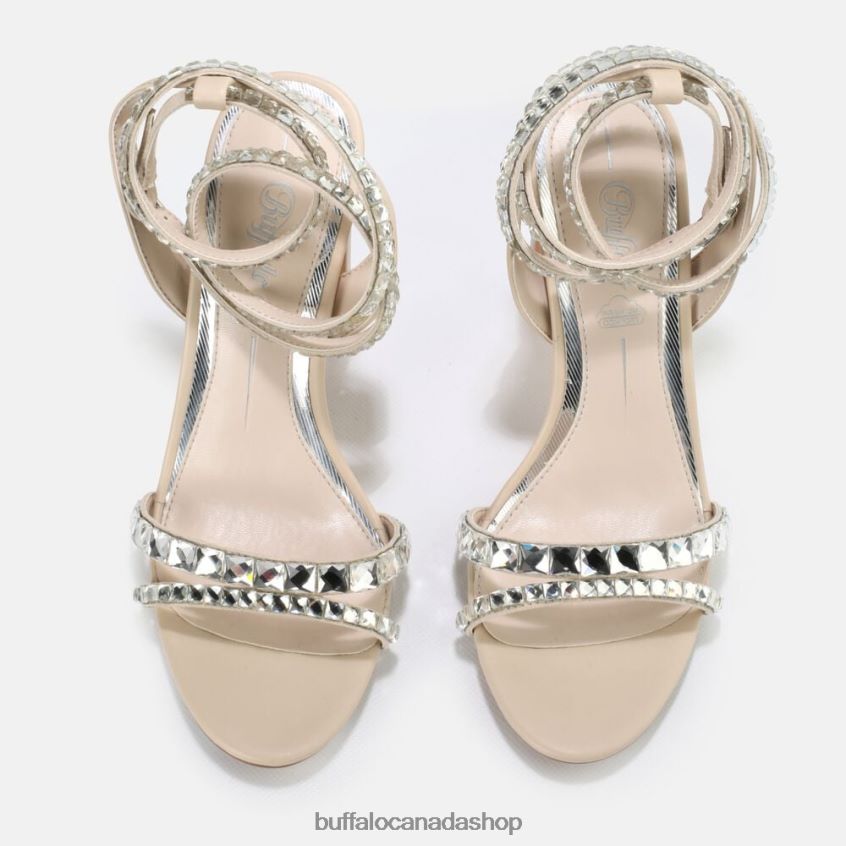 Jean Glam High-Heeled Sandal vegan White Buffalo ZL64TZ862 |Sandals