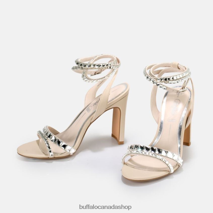 Jean Glam High-Heeled Sandal vegan White Buffalo ZL64TZ862 |Sandals