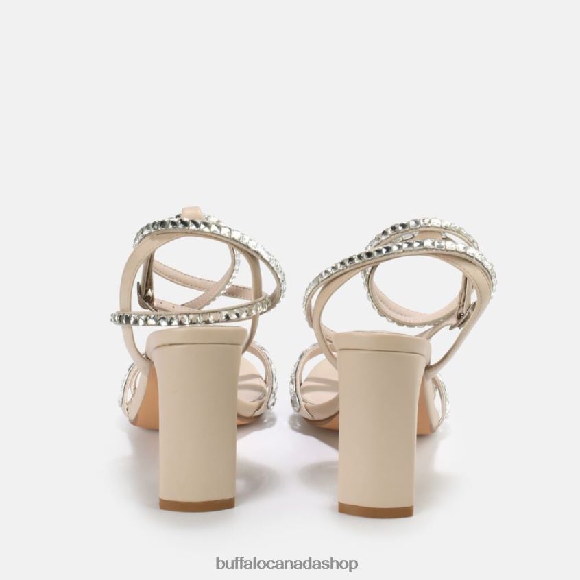 Jean Glam High-Heeled Sandal vegan White Buffalo ZL64TZ862 |Sandals