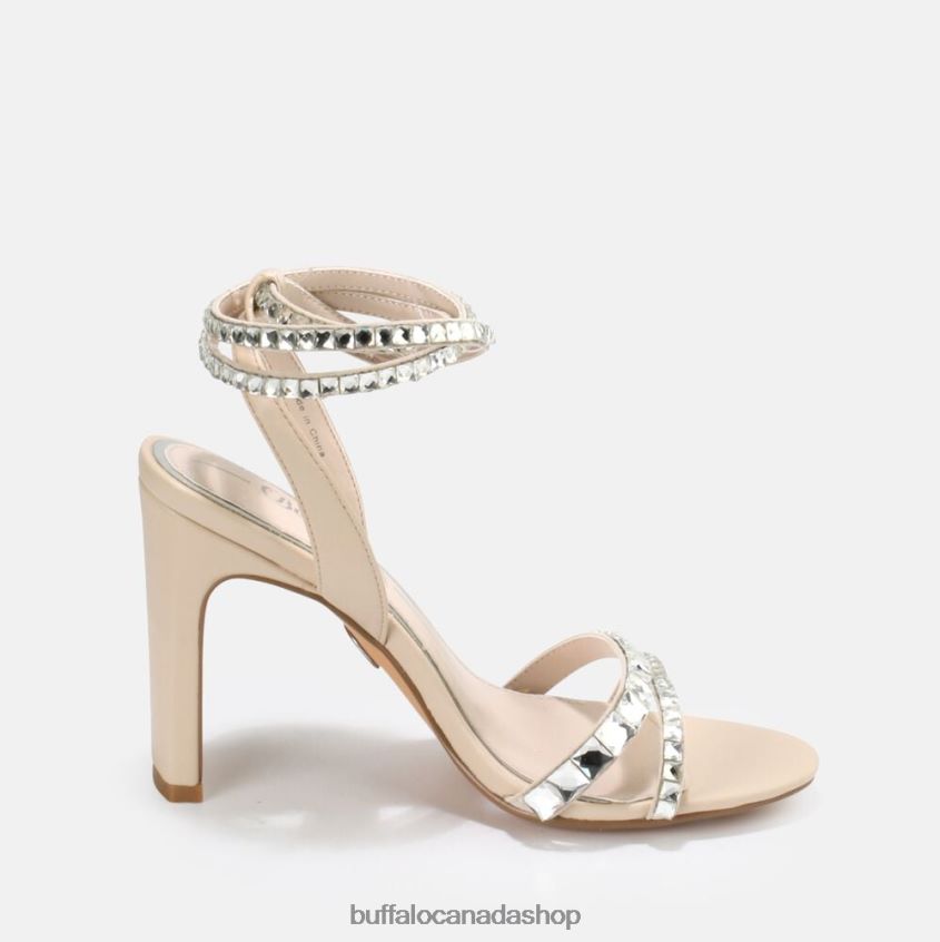 Jean Glam High-Heeled Sandal vegan White Buffalo ZL64TZ862 |Sandals