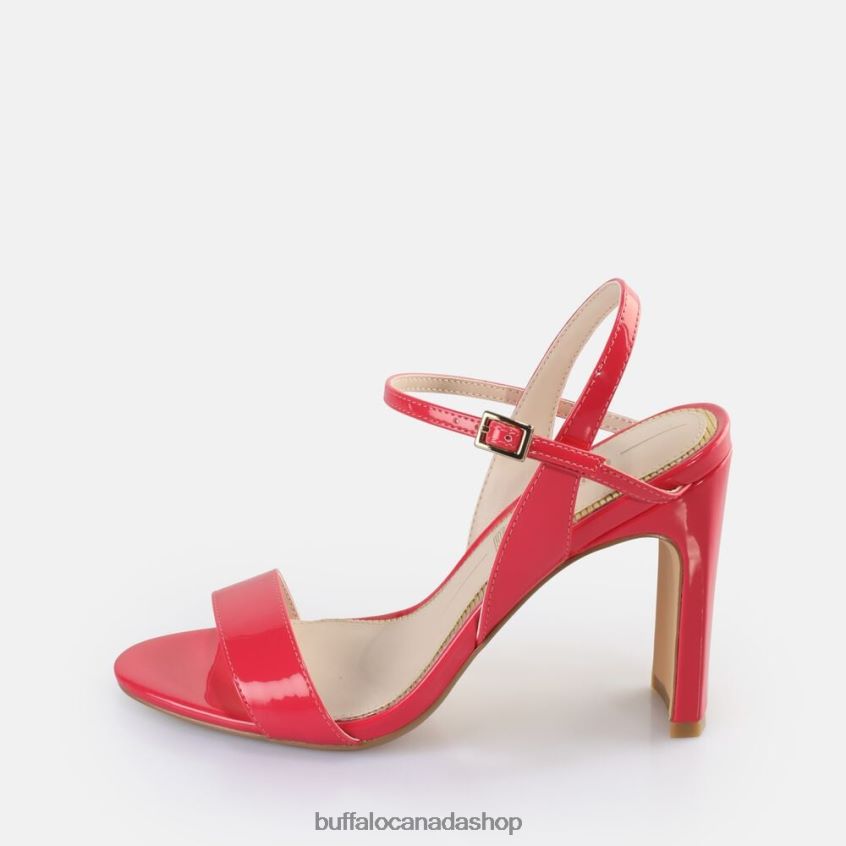 Jean Neat Heeled Sandals vegan Dark Pink Buffalo ZL64TZ41 |Sandals
