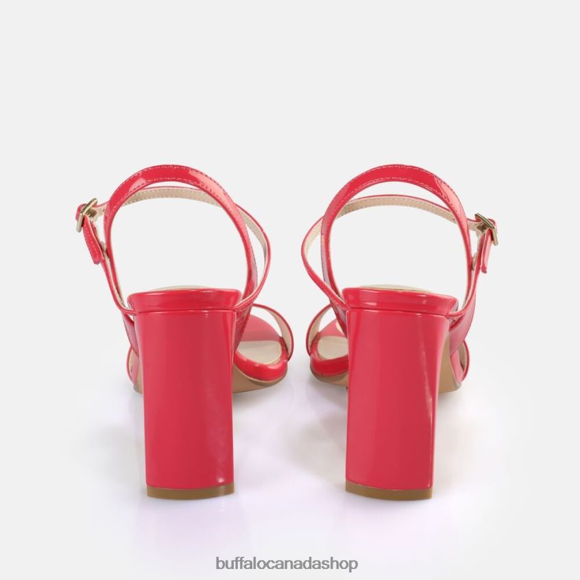 Jean Neat Heeled Sandals vegan Dark Pink Buffalo ZL64TZ41 |Sandals