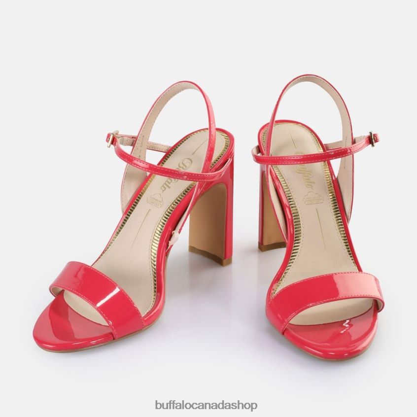 Jean Neat Heeled Sandals vegan Dark Pink Buffalo ZL64TZ41 |Sandals