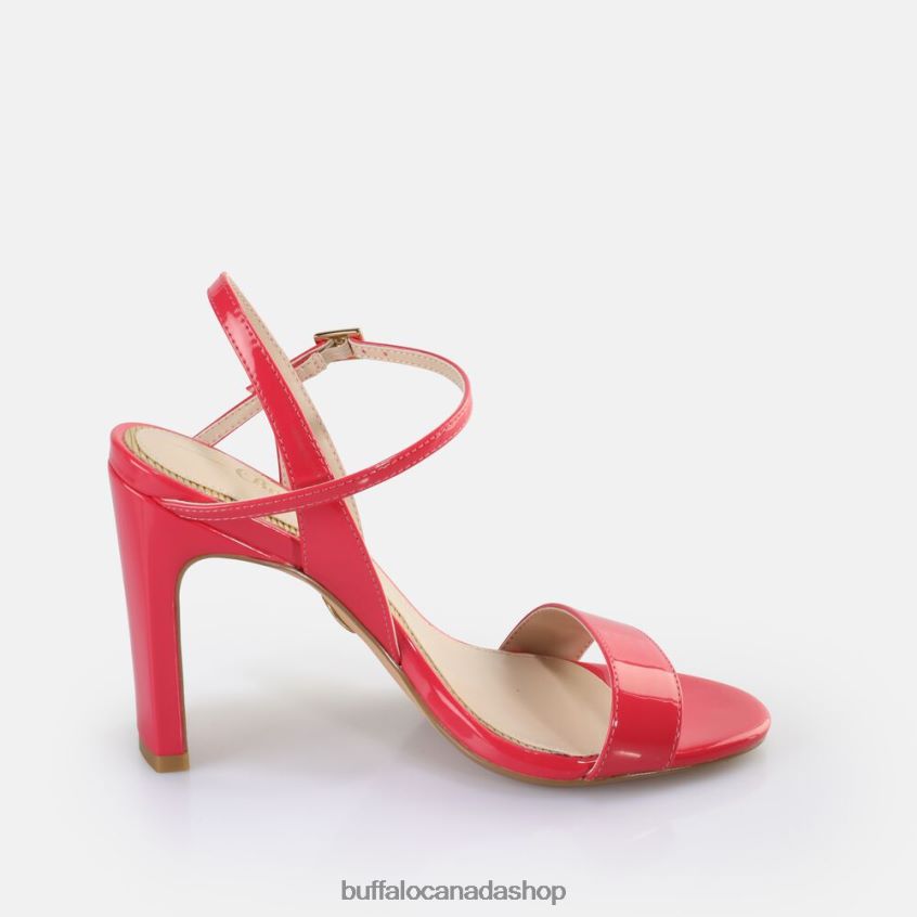 Jean Neat Heeled Sandals vegan Dark Pink Buffalo ZL64TZ41 |Sandals