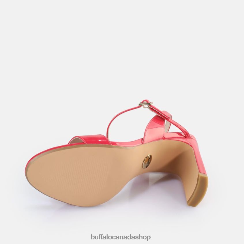 Jean Neat Heeled Sandals vegan Dark Pink Buffalo ZL64TZ41 |Sandals