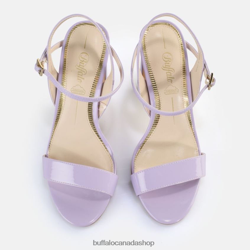 Jean Neat Heeled Sandals vegan Lavender Buffalo ZL64TZ42 |Sandals