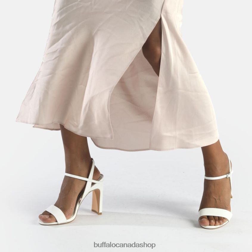 Jean Neat Heeled Sandals vegan White Buffalo ZL64TZ40 |Sandals