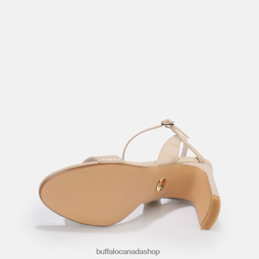 Jean Neat High-Heeled Sandal vegan Beige Buffalo ZL64TZ35 |Sandals