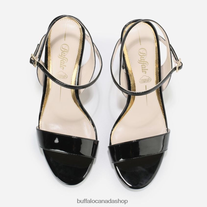 Jean Neat High-Heeled Sandal vegan Black Buffalo ZL64TZ36 |Sandals