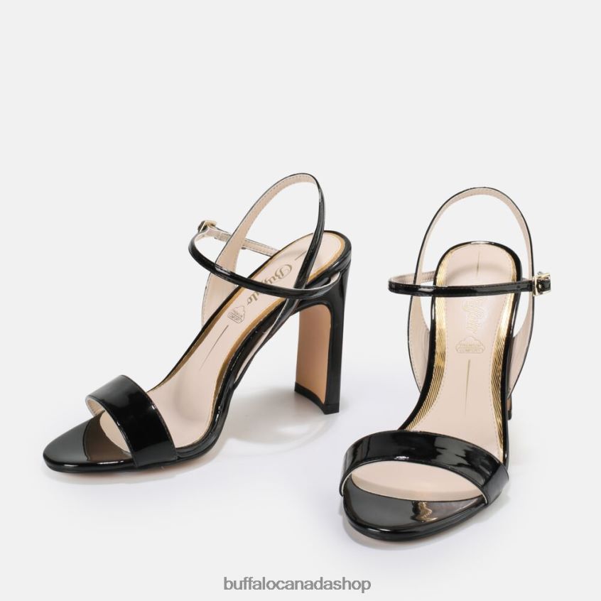 Jean Neat High-Heeled Sandal vegan Black Buffalo ZL64TZ36 |Sandals