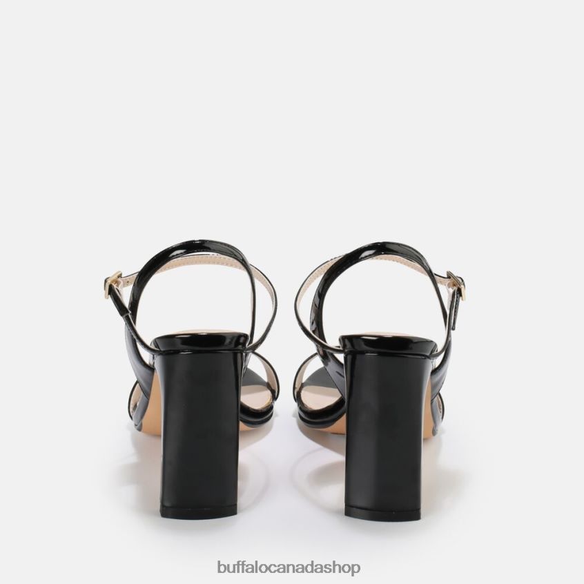 Jean Neat High-Heeled Sandal vegan Black Buffalo ZL64TZ36 |Sandals