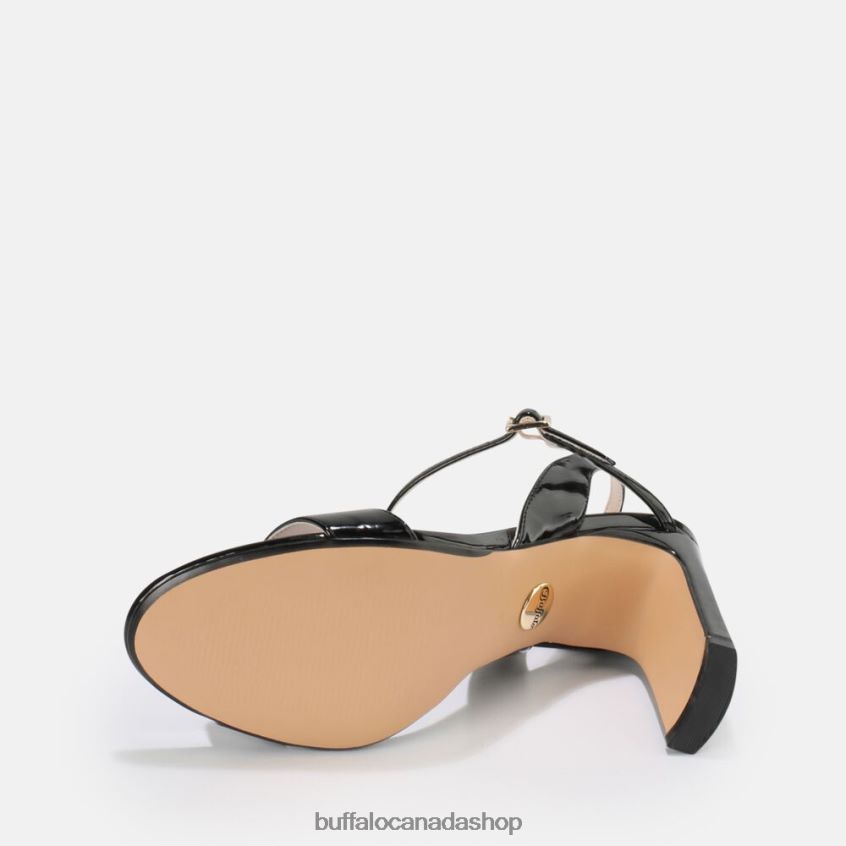 Jean Neat High-Heeled Sandal vegan Black Buffalo ZL64TZ36 |Sandals