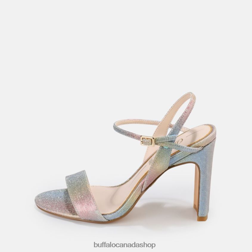 Jean Neat High-Heeled Sandal vegan Multicoloured Buffalo ZL64TZ37 |Sandals