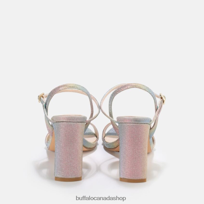 Jean Neat High-Heeled Sandal vegan Multicoloured Buffalo ZL64TZ37 |Sandals