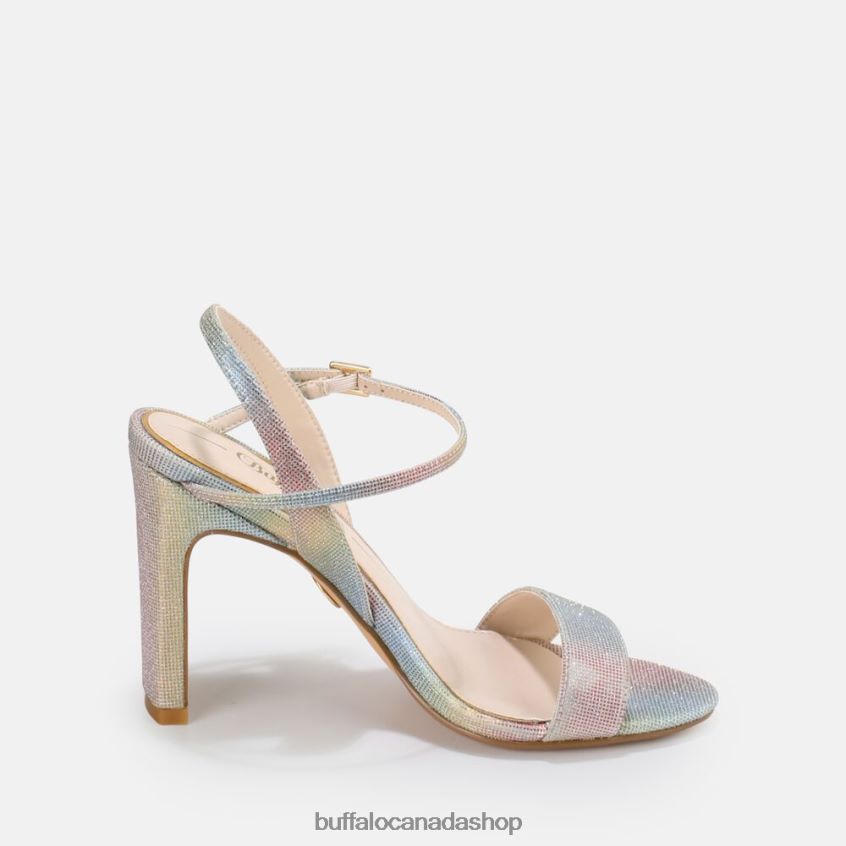 Jean Neat High-Heeled Sandal vegan Multicoloured Buffalo ZL64TZ37 |Sandals