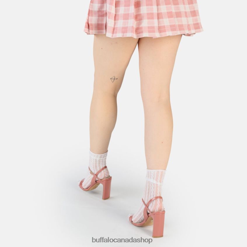 Jean Neat heeled sandal vegan Berry Buffalo ZL64TZ38 |Sandals