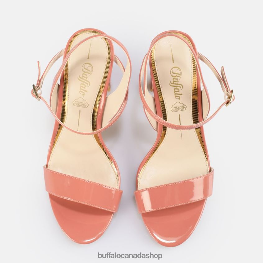 Jean Neat heeled sandal vegan Berry Buffalo ZL64TZ38 |Sandals