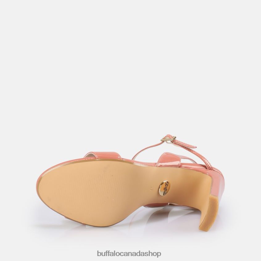 Jean Neat heeled sandal vegan Berry Buffalo ZL64TZ38 |Sandals