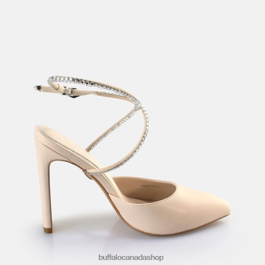 Jolie Queen Heeled Sandals vegan Cream Buffalo ZL64TZ329 |Sandals