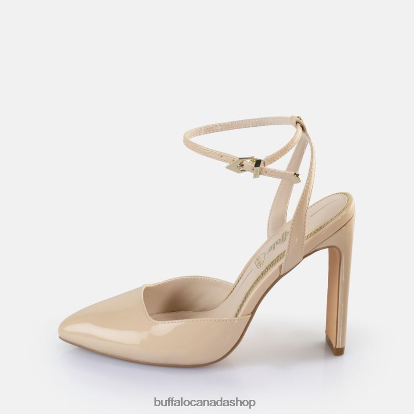 Jolie Vamp Heeled Sandals vegan Beige Buffalo ZL64TZ330 |Sandals