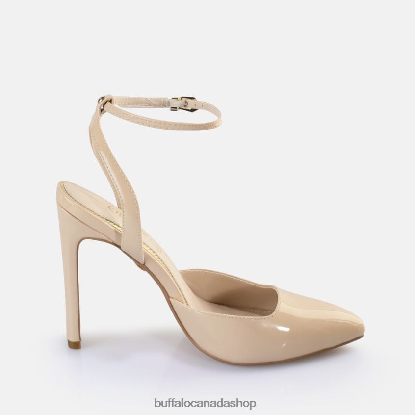 Jolie Vamp Heeled Sandals vegan Beige Buffalo ZL64TZ330 |Sandals