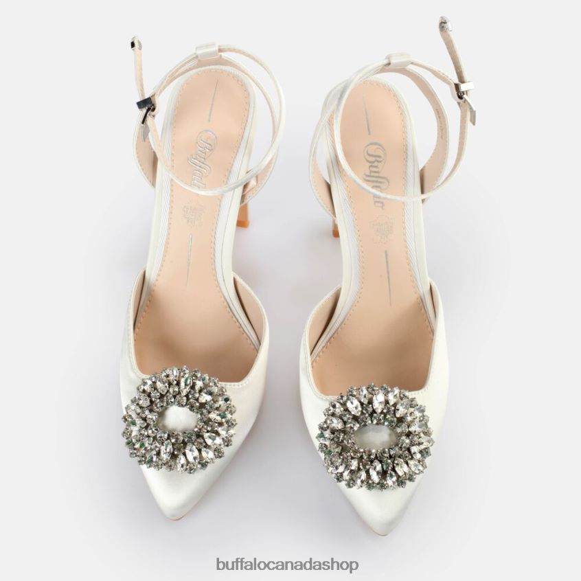 Judy Ice Heeled Sandals Ivory Buffalo ZL64TZ551 |Sandals