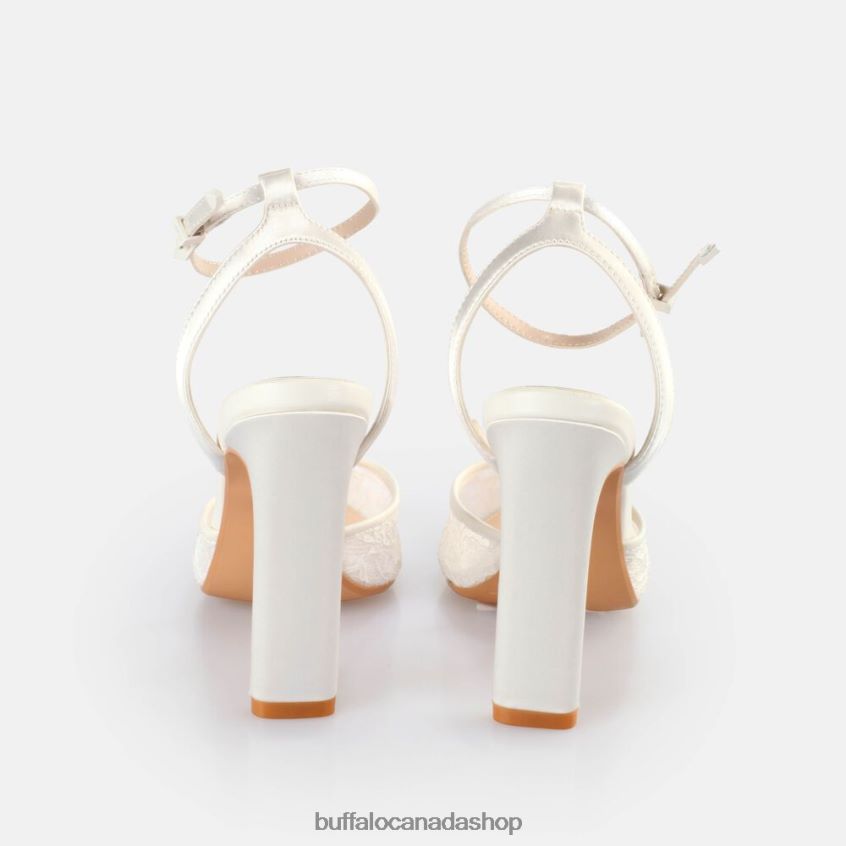 Judy Vamp Heeled Sandals White Buffalo ZL64TZ523 |Sandals