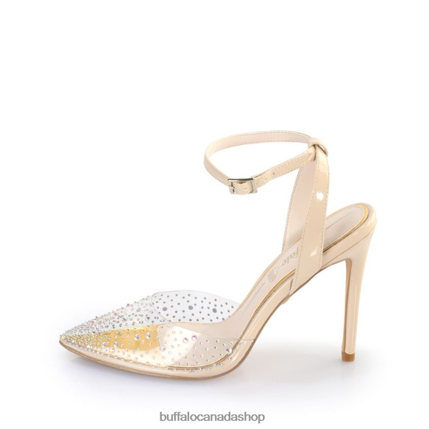 Juliette Glam sandal vegan Transparent/Cream Buffalo ZL64TZ553 |Sandals