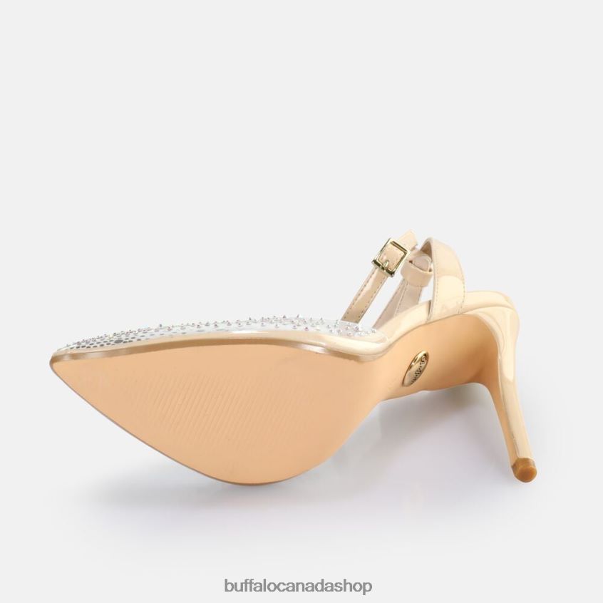 Juliette Glam sandal vegan Transparent/Cream Buffalo ZL64TZ553 |Sandals