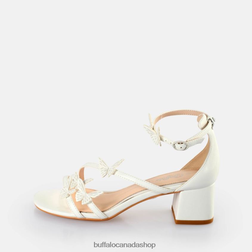 Lucy Butterfly Heeled Sandals White Buffalo ZL64TZ646 |Sandals